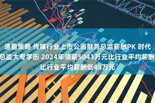 速盈策略 传媒行业上市公司财务总监薪酬PK 时代出版财务总监大专学历 2024年领薪5041万元比行业平均薪酬低45万元